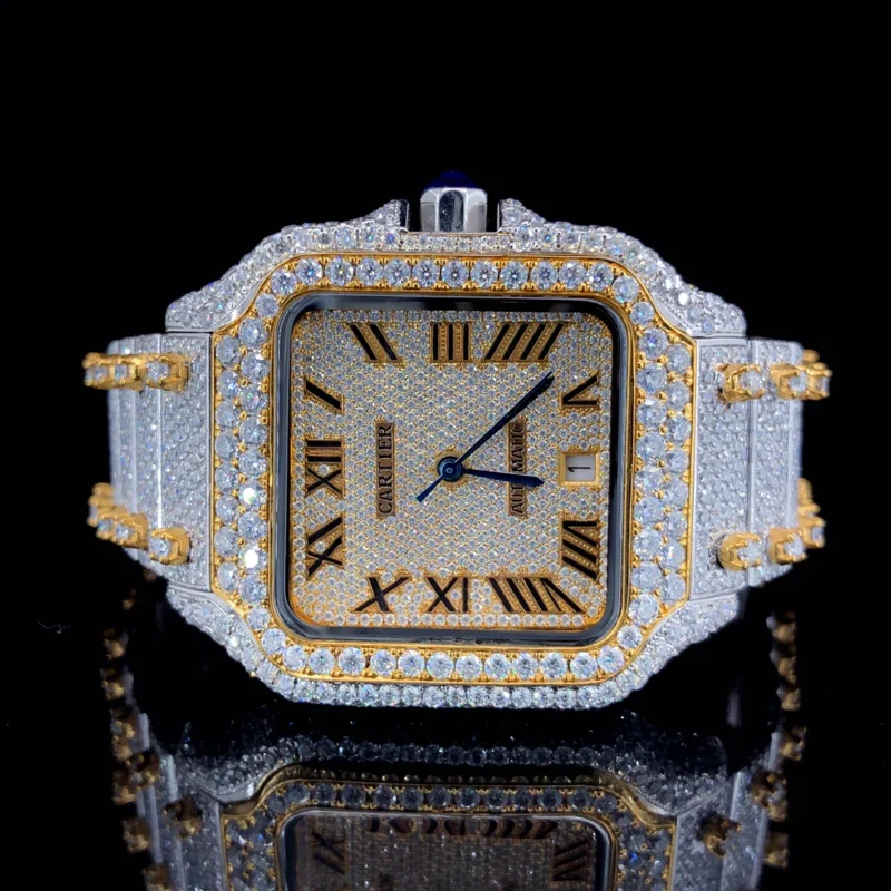 cartier moissanite watch