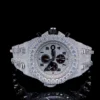 AP Silver With Three Time Function Working Diamond Watch
