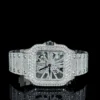Cartier Full White With Skeleton Dial Moissanite Diamond Watch