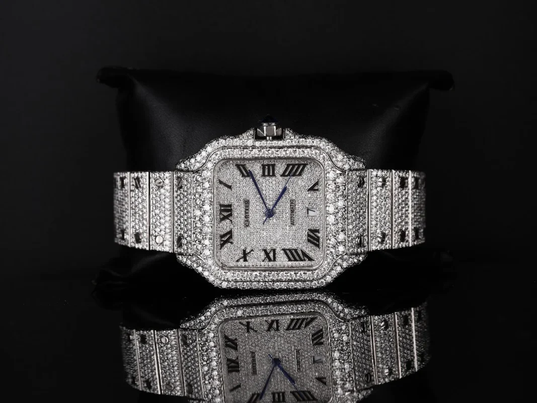 moissanite diamond watch