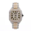 CS Two Tone 41MM Moissanite Diamond Watch 20CT