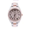 DJ Two-Tone Gold 41MM Moissanite Diamond Watch 22CT